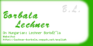 borbala lechner business card